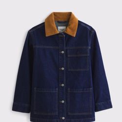 Abercrombie and Fitch Denim Utility Shirt Jacket woman's size medium