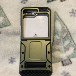 Military Rugged Shockproof W/ Stand Case For Samsung Galaxy Z Flip 5g Green NEW