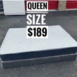 NEW Mattress Queen Size Regular With Box Spring // Offer  🚚