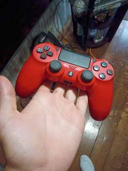 Red Ps4 controller