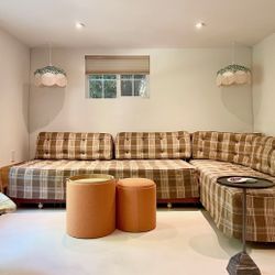 Rad Plaid Sectional Daybed Couch 