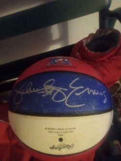 Julius Irving Signed Ball