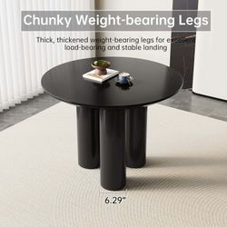 Black dining table in the box esta en su caja