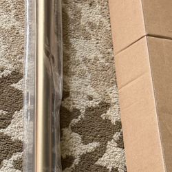 Ivilon Tension Curtain Rod - Spring Tension Rod for Windows or Shower, 54 to 90 Inch. Warm Gold