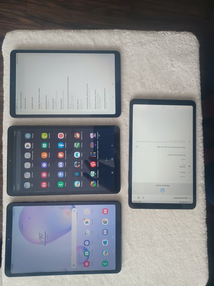 Lot of 4 Samsung Galaxy Tab A4 S 3GB RAM 32GB Android 11 2022 AT&T unlocked !!!