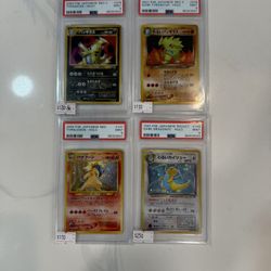 Japanese Vintage Lot PSA 9 Neo Rocket