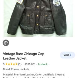 1942 VINTAGE LEATHER JACKET ZIZE XL 