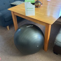 Exercise ball and pump