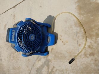 Kobalt Portable Misting Fan with Two Batteries and Charger