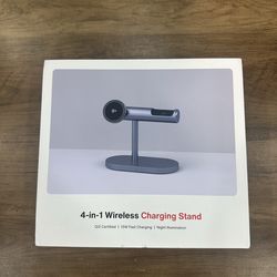 4 in 1 Wireless Charging Station for iPhone Apple Watch AirPods Fast Charger Sta