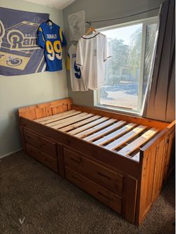 Twin size bed Frame available with dressers