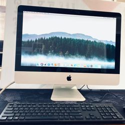 Apple IMac 21” Late 09 12GB RAM 500GB High Sierra $80  Crack glass