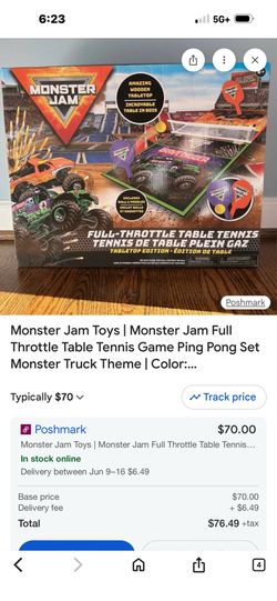 Monster jam tennis table