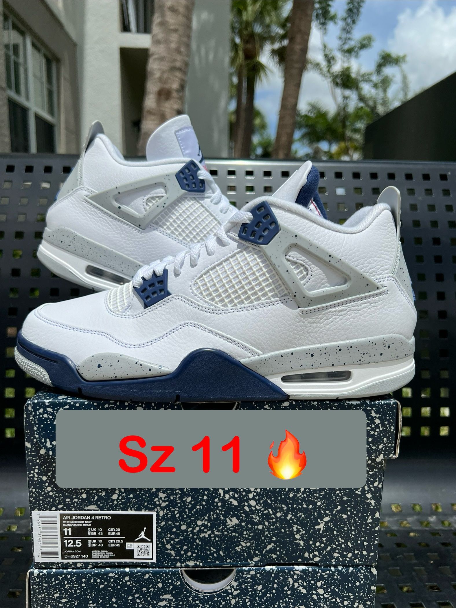 Air Jordan 4 Midnight Navy Size 11 New SB 4
