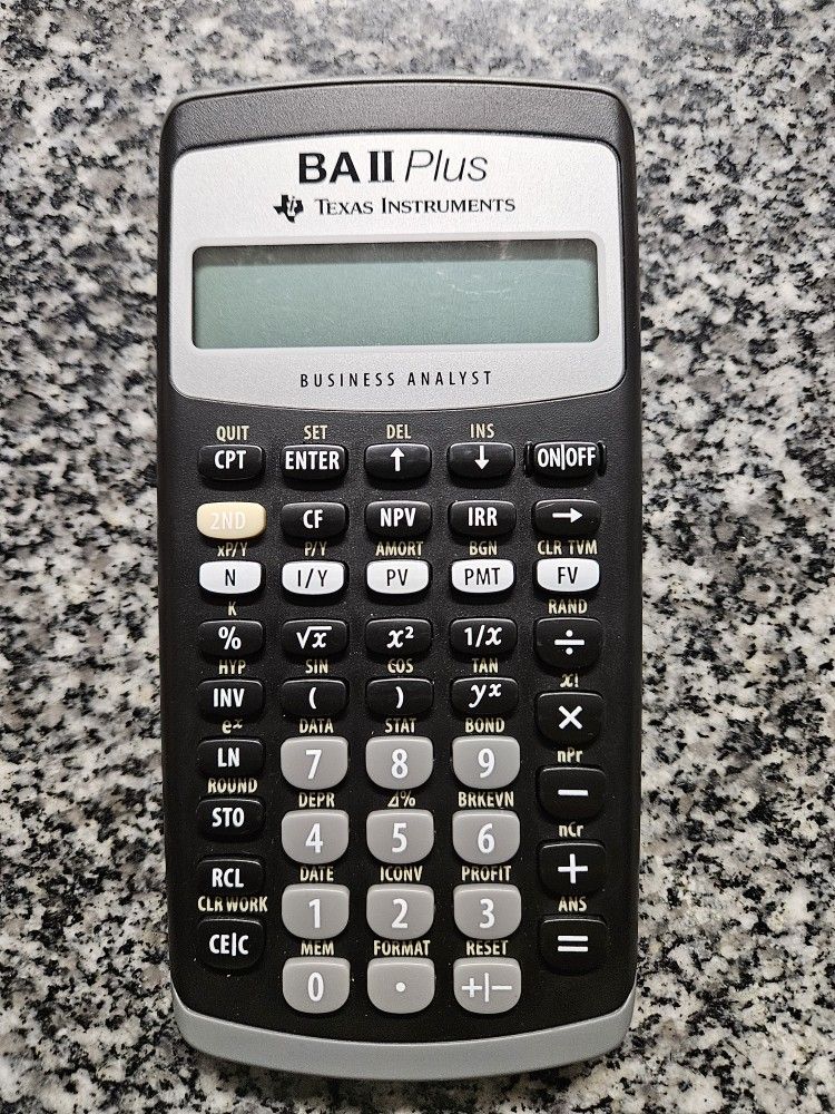 Texas Instruments BAII Plus Financial Calculator