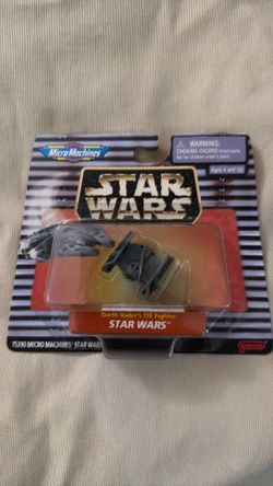 Vintage 1990s Star Wars Micro Machines Darth Vader's TIE Fighter (New In Package)