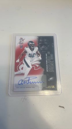 Topps NFL signature selection /25 rookie autograph