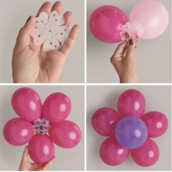 Flower Balloon Clips 