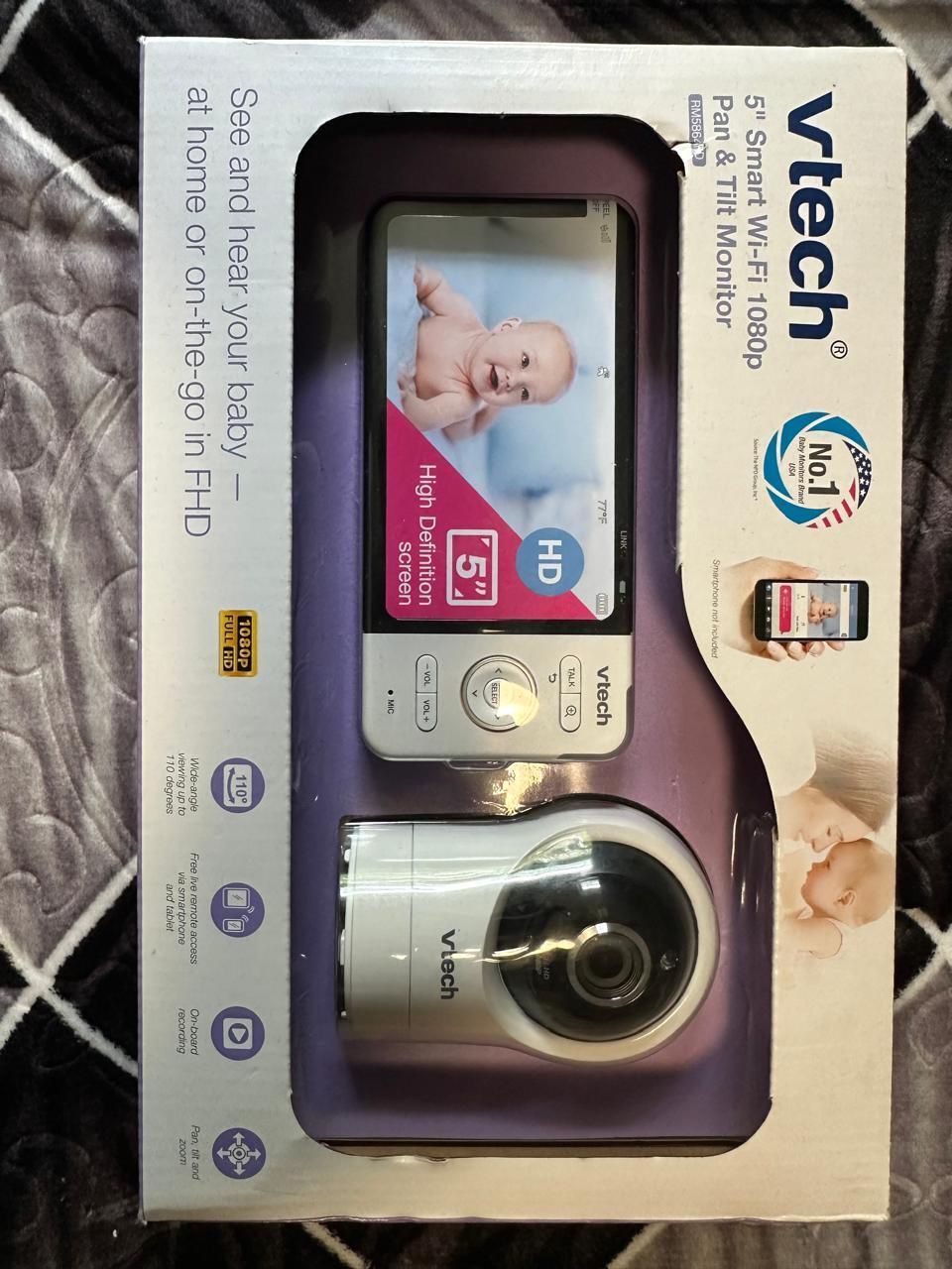 tech® 5" Smart Wi-Fi 1080p Pan & Tilt Monitor