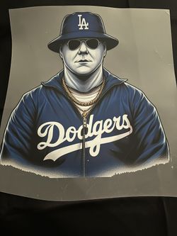 Michael Myers Los Angeles Dodgers Heat Transfer 