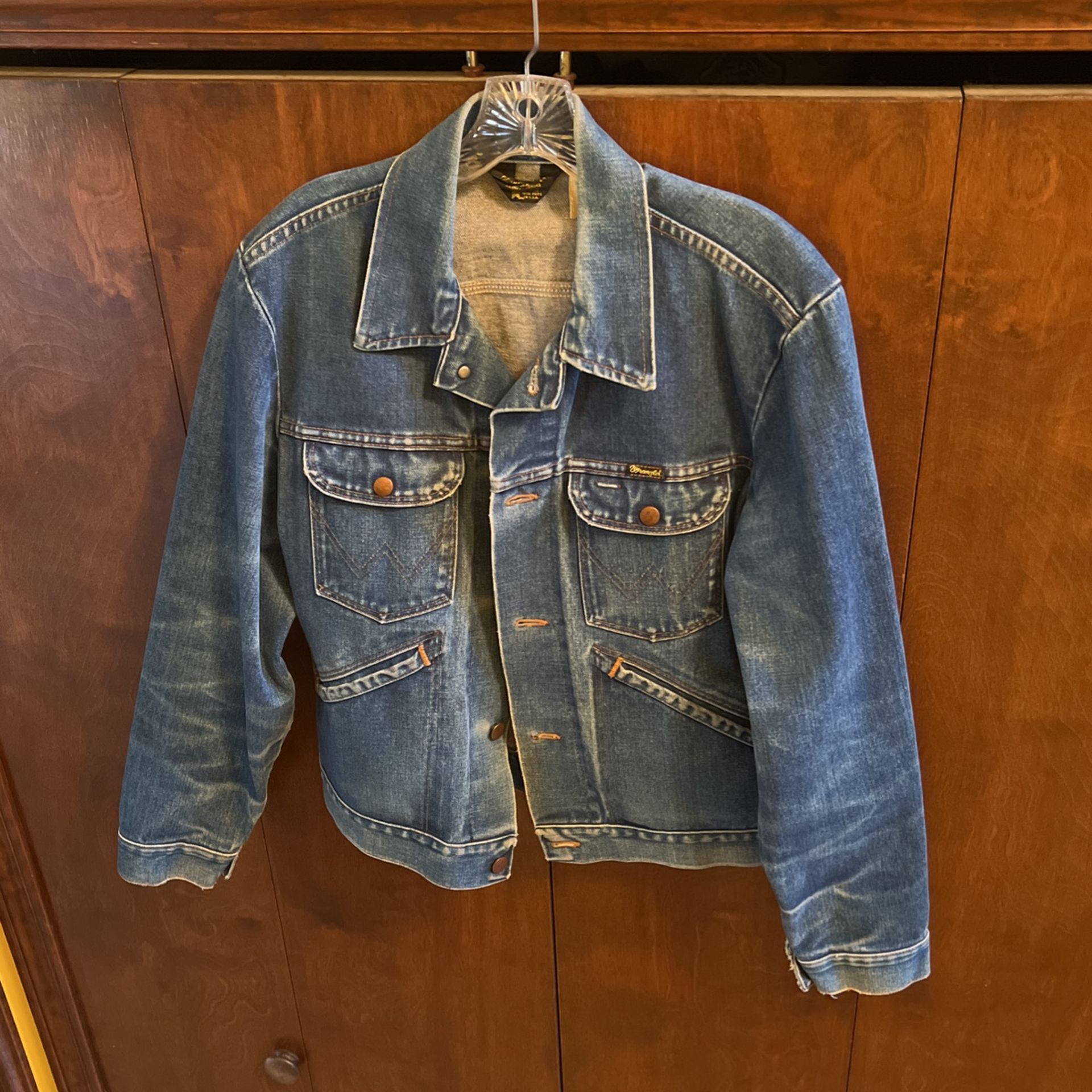 1970'S VINTAGE WRANGLER NO-FAULT TRUCKER'S DENIM JACKET