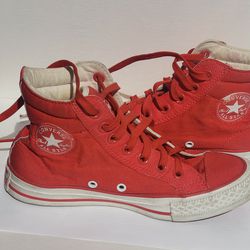Red Converse Shoes Womens Size 5
