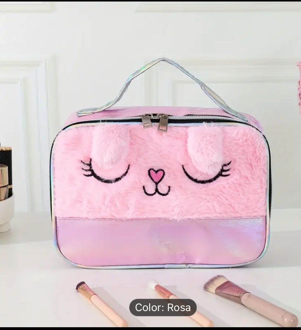 Makeup Bag Whit Cat Pattern