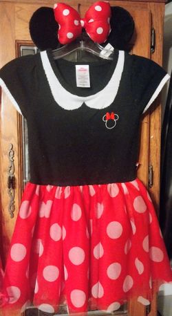 Kids Minnie Mouse Costume Dress Sz 5/6
