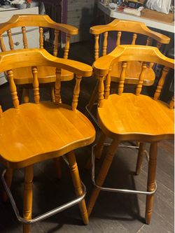 Wooden chairs