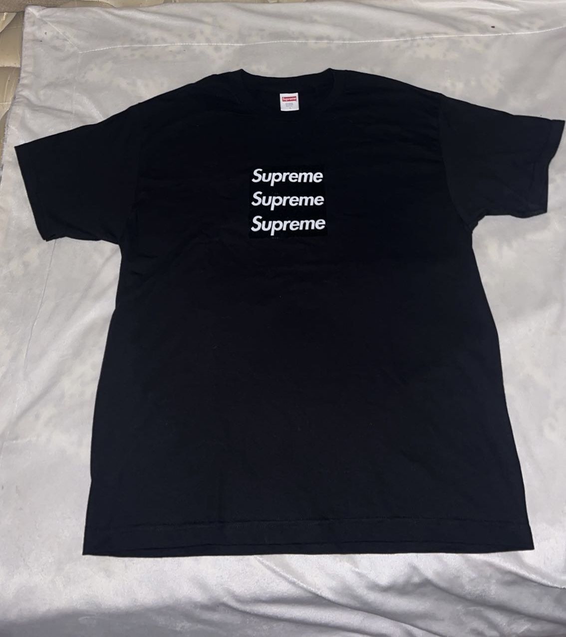 Supreme Triple Box Logo Asspizza Fw21 Size Large Deadstock Never Worn with Receipt