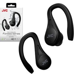 JVC Sport True Wireless Earbuds Headphones, Lightweight and Compact, Long Battery Life (up to 30 Hours), Sound with Neodymium Magnet Driver, Water Res