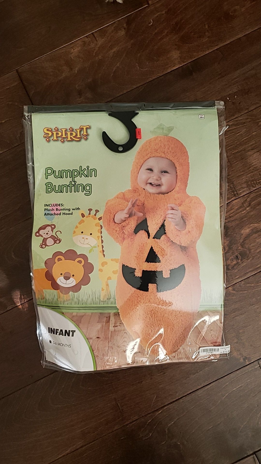 Infant pumpkin costume