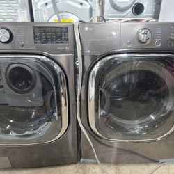 Lg Washer And Dryer Set Electric Extra Large Capacity 