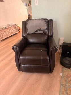 Free Dark Brown Recliner Glider