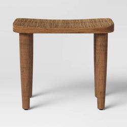 Wood Ottoman Natural- threshold