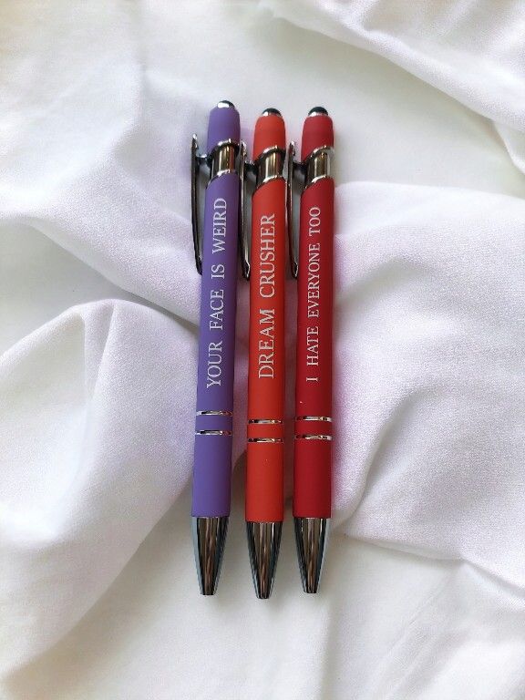 3-pcs Sarcastic Stylus Pens