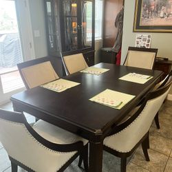 Dining Table W/ 6 Chairs And China Cabinet 