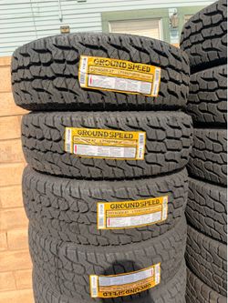 245/75r16 ground speed tires nuevas con 50,000 millas de garantía las 4