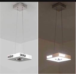 LED Semi-Flush Mount Ceiling Light Fixture,Modern Mini Chandelier Fixtures 1 Ring Hanging Pendant