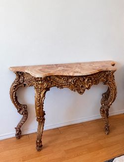 Victorian Style Table - Marble Top - Vintage