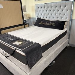 Queen Bed Frame On Clearance ( Floor Model) Last One
