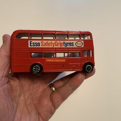 TOY 5” DOUBLE DECKER BUS made in England by DINKY TOYS