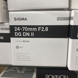 Sigma Lens 24-70mm F2.8 V 2 Sony E-Mount