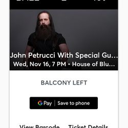 John Petrucci Ticket 