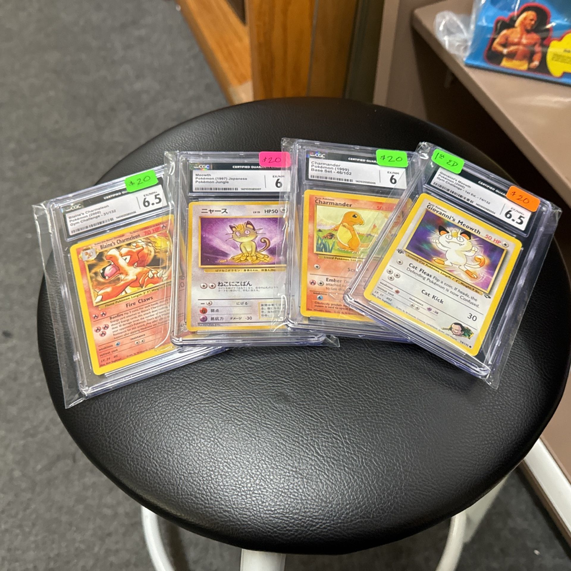 5 Pokémon Cards Graded