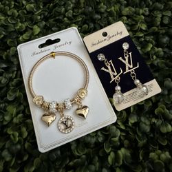 Set Of Bracelet And Earrings For $10 