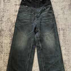 Balenciaga Cut Up Black Denim