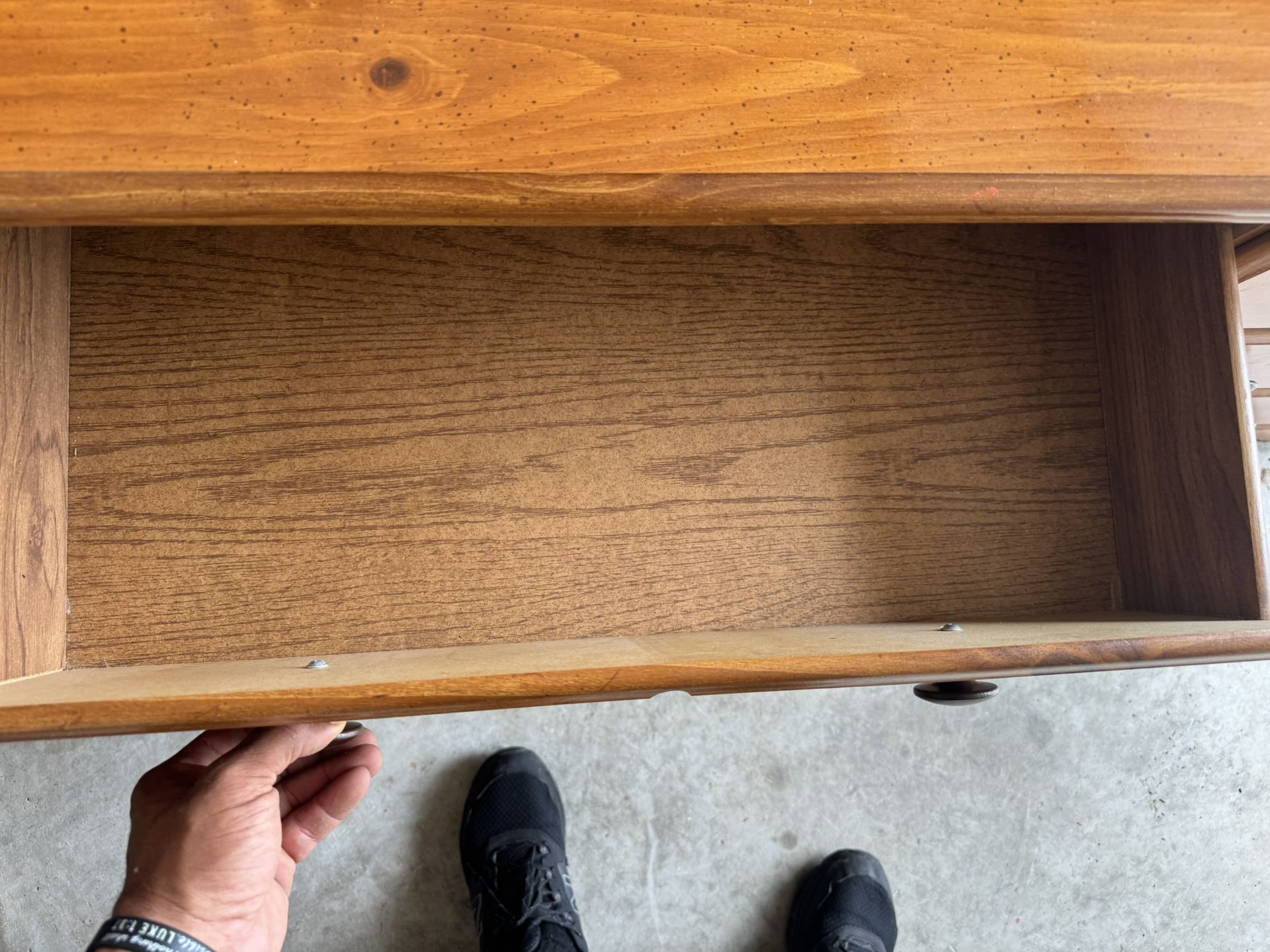 Light Oak Dresser With Mirror
