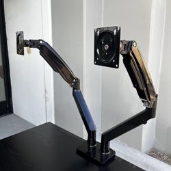 Brand New Dual Monitor Mount Stand Desktop Clamp On Heavy Duty Computer Monitor Mount 