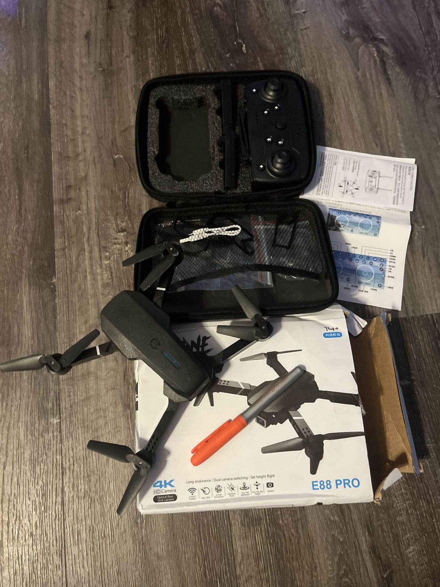 NIB(reciepts) EchoShow5, 4k Drone Bundle, 2 Mag Drill Mounts, TopFin Pro Series Wifi Filter